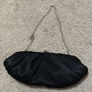Black clutch bag